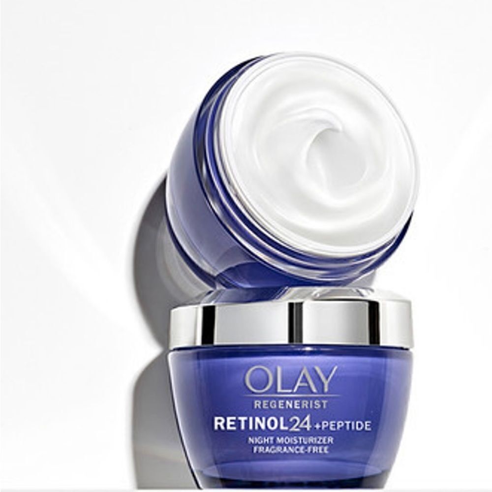 Olay Regenerist Retinol24 + Peptide Night Face Moisturizer, 1.7
